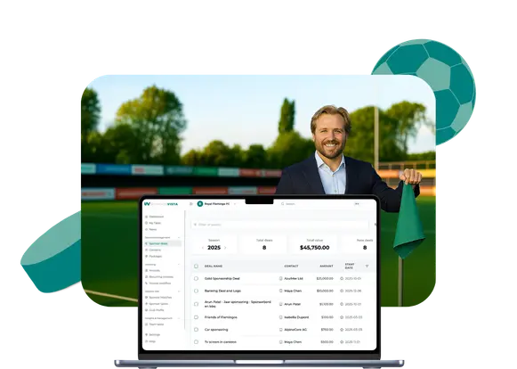 Sponsorbeheer met Sponsorvista - dashboard en sportomgeving